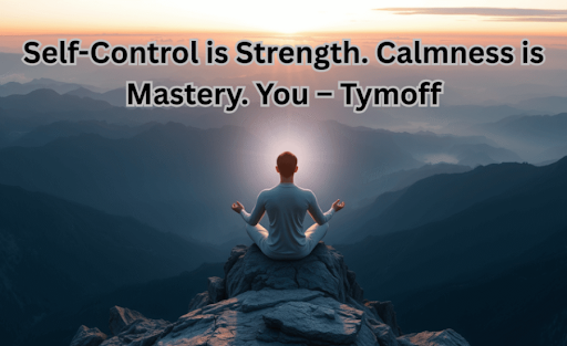 self-control is strength. calmness is mastery. you - tymoff